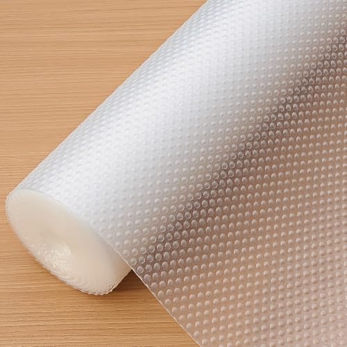 hersvin schubladenmatte 50cm x 600cm wasserfest nicht klebend für küchenschränke transparent