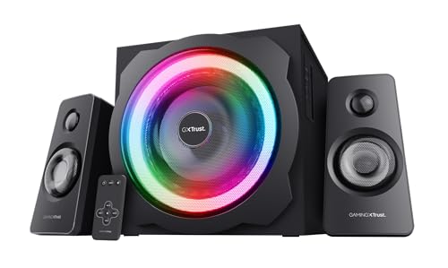 gaming lautsprecher trust gxt 629 tytan 2.1 mit subwoofer für pc