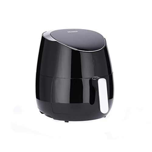 severin heißluftfritteuse XXL 5 liter airfryer 2000 W 8 programme schwarz/silber-metallic