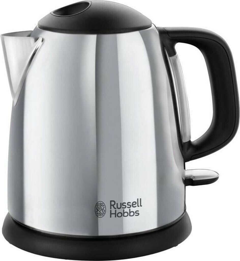 russell hobbs wasserkocher klein 1,0l edelstahl poliert 2400w schnellkochfunktion