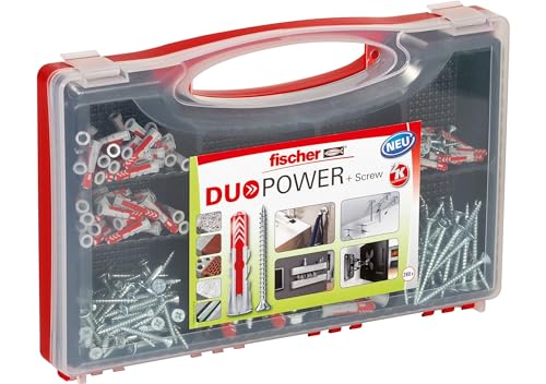 fischer Red-Box duopower set 280-teilig mit schrauben und dübel in verschiedenen größen