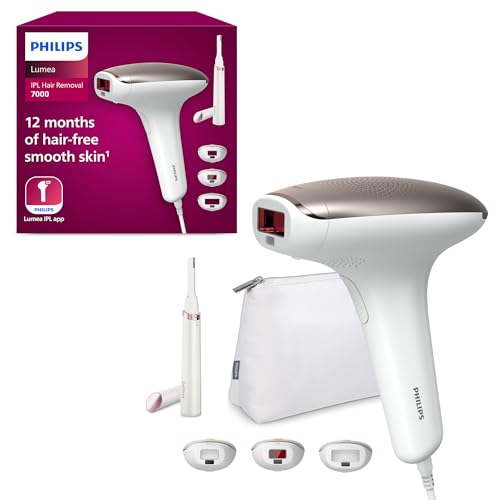 philips lumea 7000 serie haarentfernungsgerät mit trimmer und 3 aufsätzen