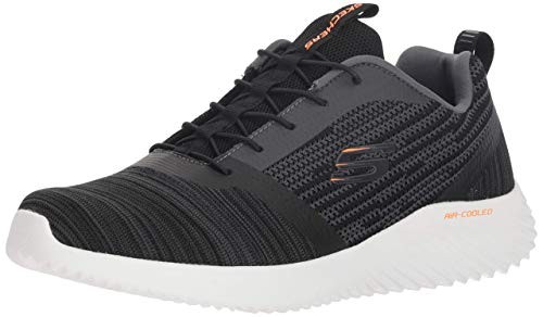Skechers Herren Sneaker Bounder, Schwarz Mesh, Größe 42 EU