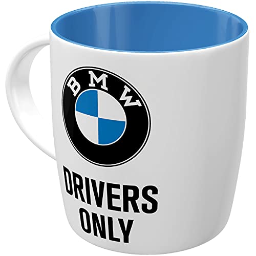 bmw retro kaffeebecher 330 ml drivers only keramik tasse vintage design geschenkidee