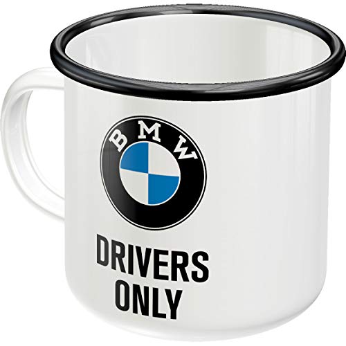 Produktbild: bmw retro tasse, drivers only, geschenk für automobile fans