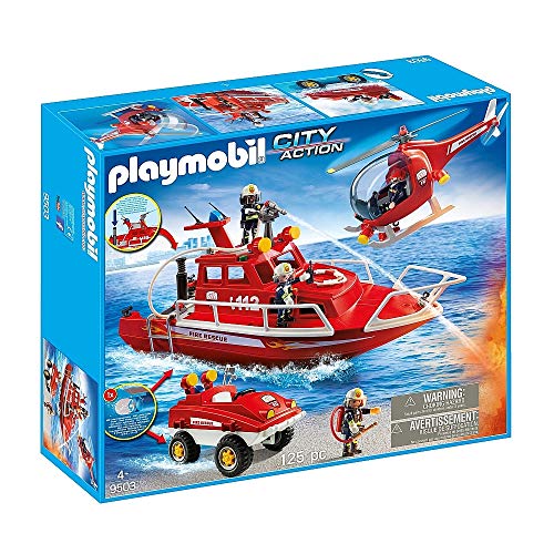 playmobil feuerwehreinsatz city action 9503 Feuerwehr Spielset