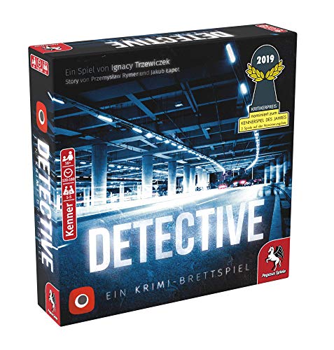 detective krimi-brettspiel, nominiert für kennerspiel des jahres 2019, 1-5 spieler