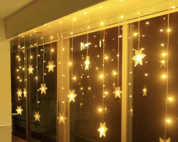 bellalicht lichterkette schneeflocken-design 94 leds für 19,97 euro