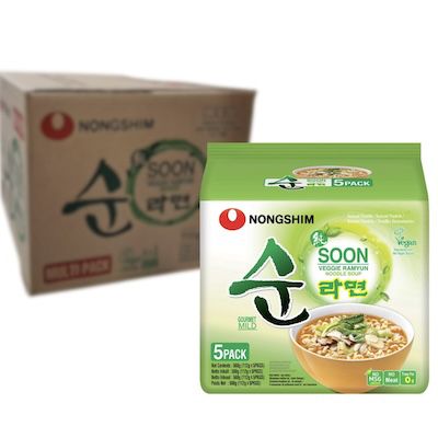 instant nudeln nongshim soon veggie 40x 112g für 44 euro statt 64 euro