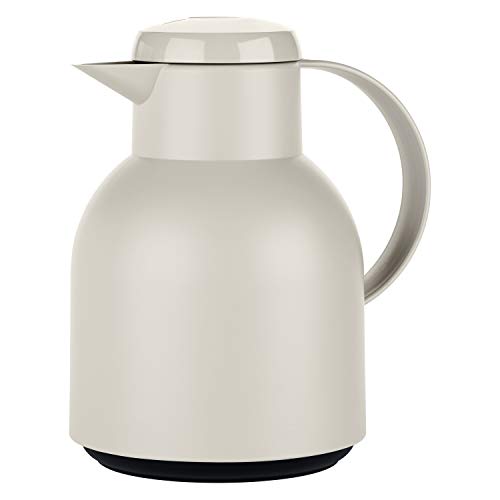 emsat samba isolierkanne 1 liter schnellverschluss 100% auslaufsicher blau