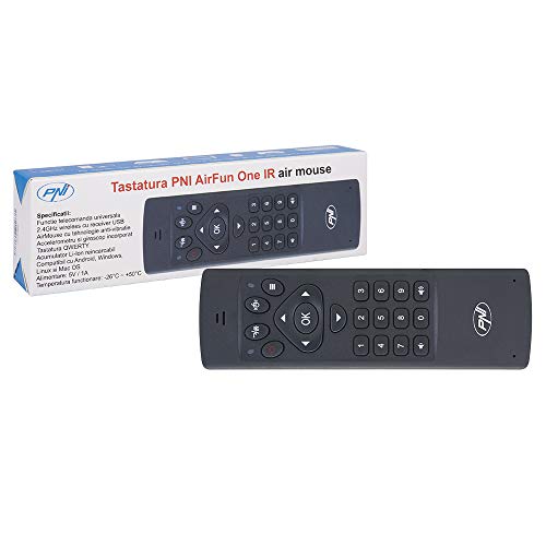 pni airfun keyboard, ir air mouse und mini qwerty tastatur für computer