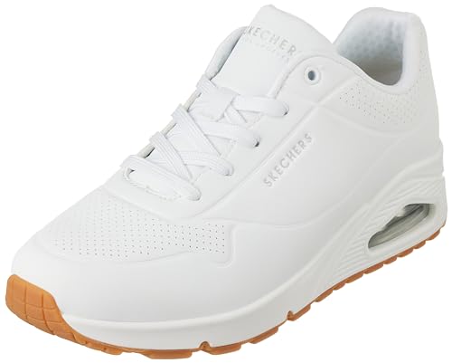 skechers dames sneakers uno stand on air, durabuck weiß, 39.5 eu