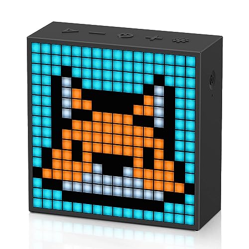 Divoom Timebox-Evo bluetooth lautsprecher mit 256 led pixel art, schwarz