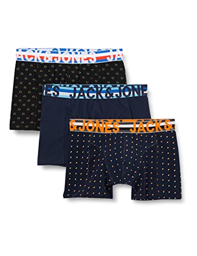 jack & jones herren boxershorts shorts trunks 3er pack mehrfarbig größe m