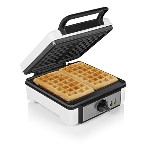 princess waffeleisen 132397, belgische waffelform 1200 watt, antihaftbeschichtet, silber schwarz