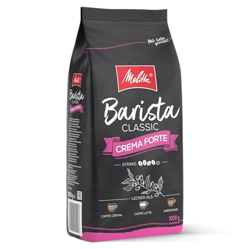 melitta barista classic crema forte kaffeebohnen 1kg ungemahlen kräftige röstung Stärke 4