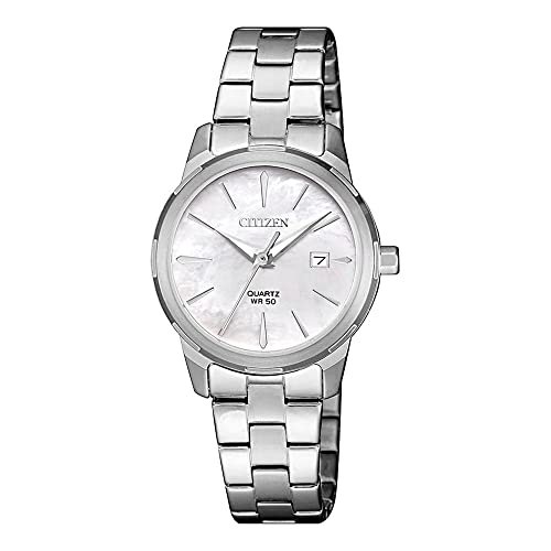 citizen damenuhr quarz eu6070-51d, stilvolles design, edelstahlarmband
