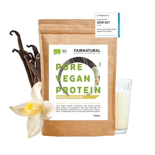 Bio veganes proteinpulver vanille von fairnatural