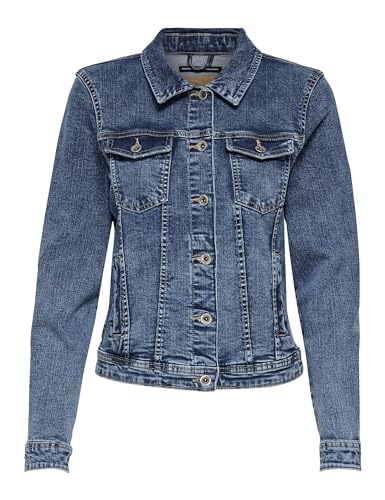 only jeansjacke damen tia 15170682 blau denim größe 38
