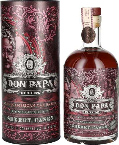 don papa rum sherry cask 45% vol 700ml gereift in bourbon und sherry fässern