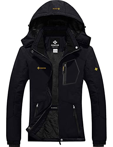 Produktbild: gemyse damen wasserdichte winddichte skijacke hardshelljacke regenjacke schwarz M
