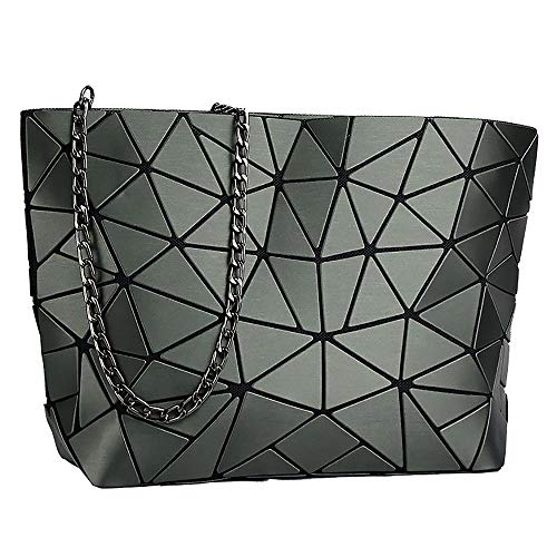 washtneed umhängetasche frauen geometrisch gitter pu-leder casual crossbody bag
