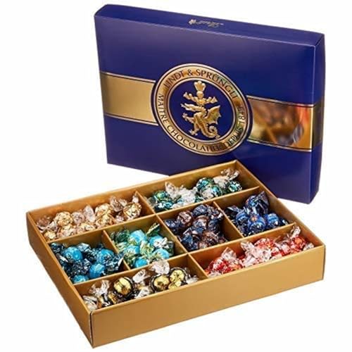 Lindt Schokolade LINDOR ROULETTE Mischung 1473 g, Kugeln 8 Sorten, Pralinengeschenk