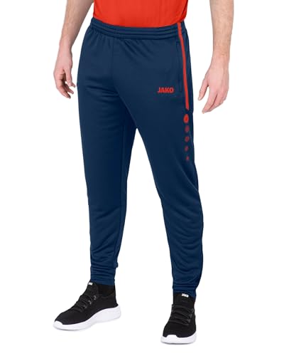 JAKO Herren Trainingshose Active I Sporthose lang mit elastischem Bund und Taschen