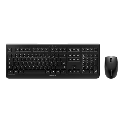 CHERRY DW 3000 Kabelloses Tastatur-Maus-Set QWERTZ 2,4 GHz Schwarz