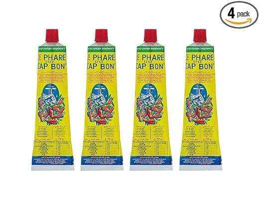 harissa paste tube 4 x 70 g von pamai pai - le phare du cap bon aus tunesien