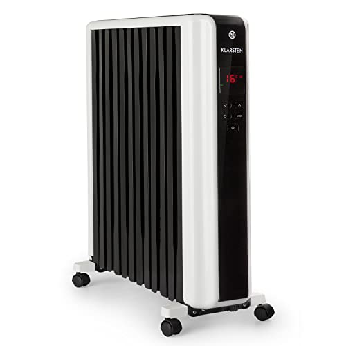 Produktbild: Klarstein ölradiator 2500 watt mit 12 rippen, fernbedienung, 24h-timer, led-display