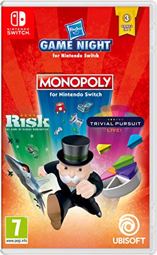 hasbro game night für nintendo switch mit monopoly, trivial pursuit und risk