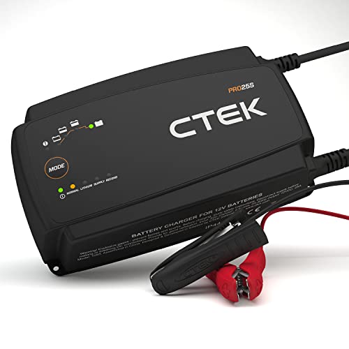 CTEK PRO25S 25A 12V Batterieladegerät, LiFePO4 Lithium Ionen, Rekonditionierungsmodus