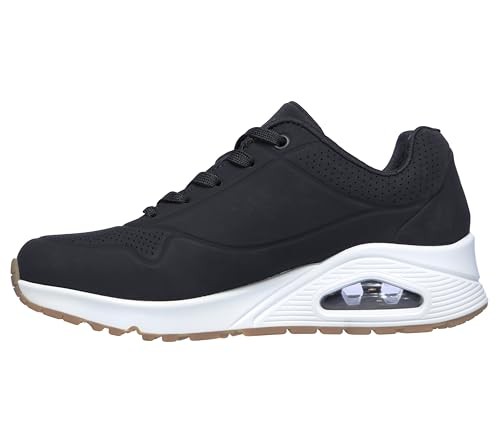 Skechers Uno Stand On Air Damen Sneakers, Black Durabuck, Größe 39 EU