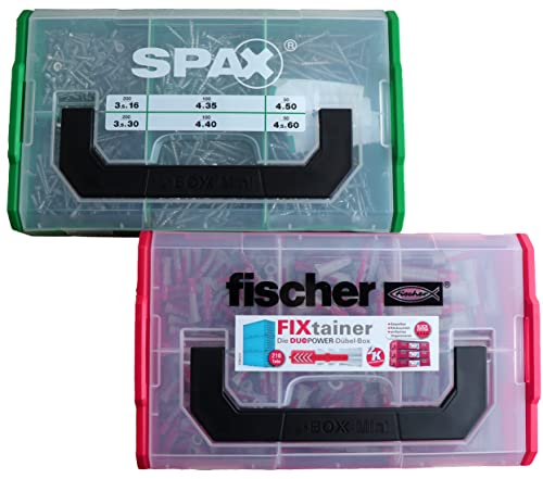 spax dübel- und schraubenset 913 teile von fischer