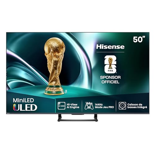 hisense u7q 85 zoll mini led tv, 144hz gaming monitor