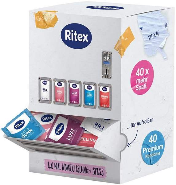 ritex kondome-mix 40x retro verpackung ab 11,89 euro statt 20 euro