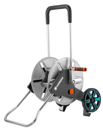 gardena cleverroll m metall schlauchwagen 60 m kapazität standfest nachtropfstopp
