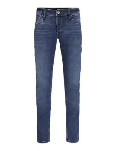 JACK & JONES Slim Fit Jeans Glenn Skinny Tapered Dunkelblau 32W/34L