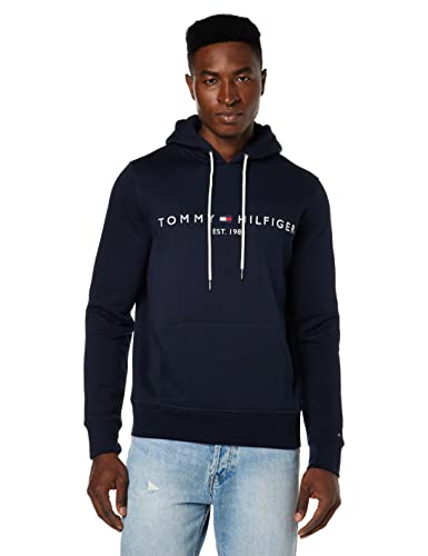 Produktbild: Tommy Hilfiger Herren Hoodie Kapuze Core Logo Blau Sky Captain XS