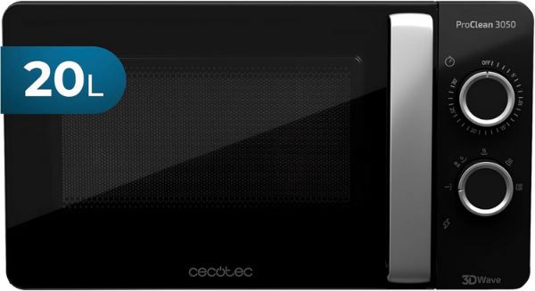cecotec proclean 3050 mikrowelle 20l 700w schwarz 56,90 statt 65