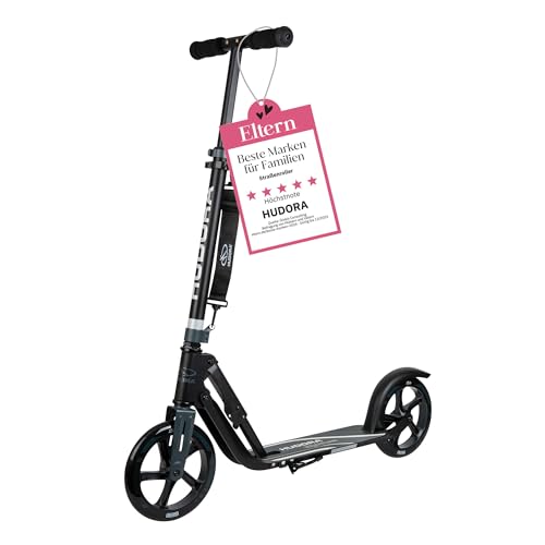 HUDORA BigWheel 205 Scooter bis 100 kg, viele Farben, schwarz, anthrazit