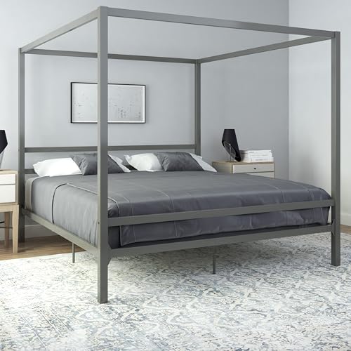 modern metal bett gunmetal grau superking von dhp