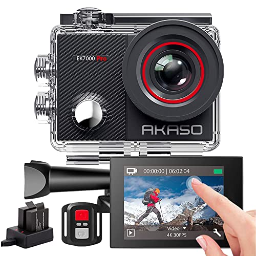 akaso action cam 4k 20mp wasserdicht unterwasserkamera mit touchscreen und 25 zubehör