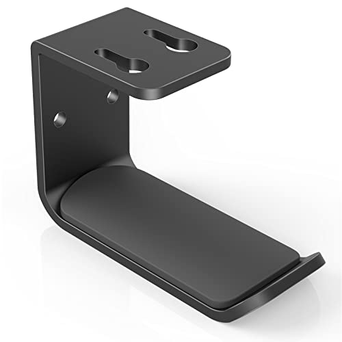 kopfhörer standhalter für schreibtisch, aluminium haken, klebe- & schraubenmontage, rutschfest, platzsparend