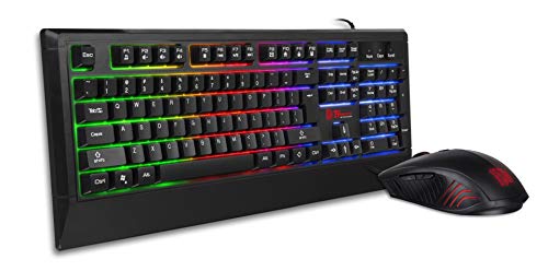 tt esports challenger combo rgb tastatur maus set ergonomisch qwertz schwarz
