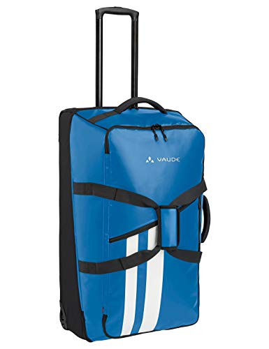 vaude rotuma 90 trolley azure mit 90 l volumen und leichtem rollsystem
