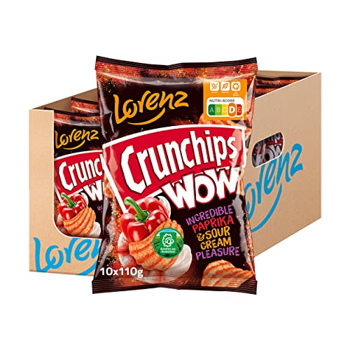 Crunchips Paprika Sour Cream 10er Pack Lorenz Snack World 10 x 110 g