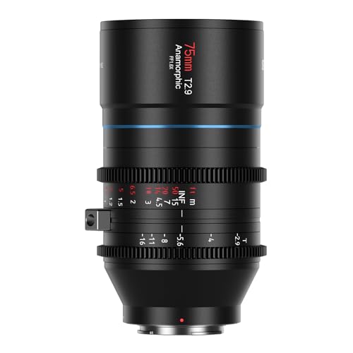 sirui 75mm t2.9 anamorphotisches objektiv rf-mount 1.6x lens