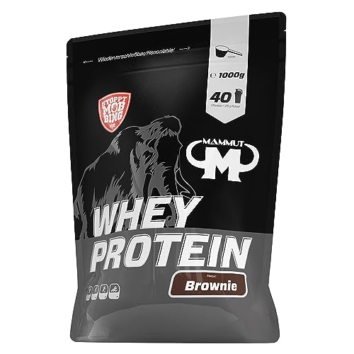 whey protein pulver 1kg - mammut nutrition - 27g protein pro portion - hohe bcaas